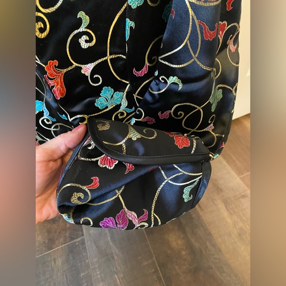 Mesmerize Embroidered/Painted Asian Silky Blazer Jacket - Picture 7 of 7